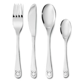 Zilverstad Příbor Medvídek se srdíčkem, sada 4ks