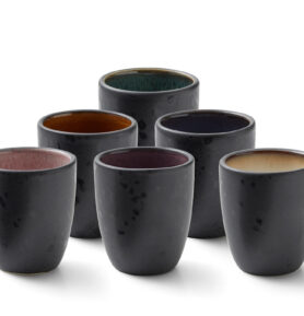 Bitz Sada hrnků na espresso 9 cl (6 ks) Black