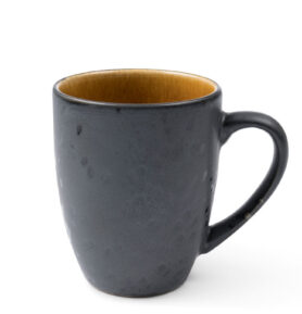 Bitz Kameninový hrnek s ouškem 30 cl Black/Amber