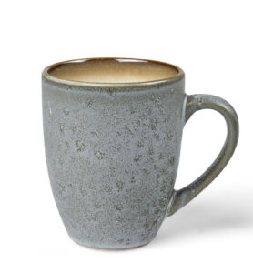 Bitz Kameninový hrnek s ouškem 30 cl Grey/Creme