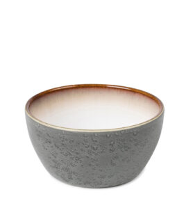 Bitz Kameninová servírovací miska 12 cm Grey/Cream