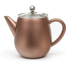 Bredemeijer Dvoustěnná konvička na čaj Duet Eva 1,1l Rusty Brown