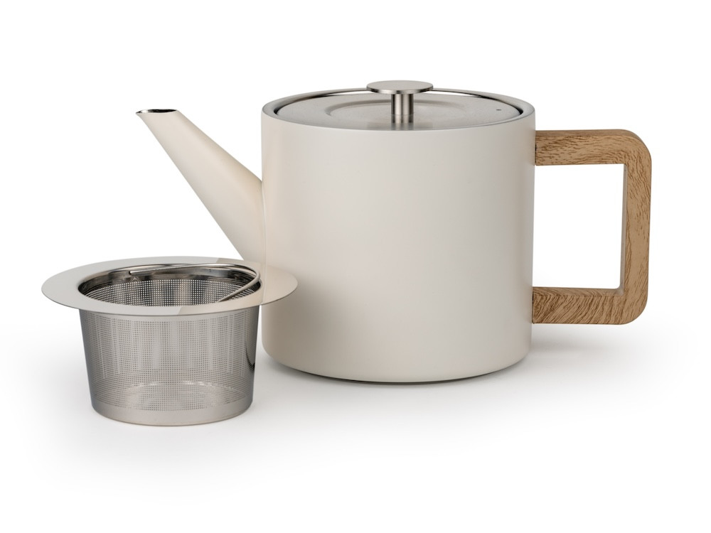 Bredemeijer Dvoustěnná konvička na čaj Duet Narvik 1,1L Warm White - Obrázek 2