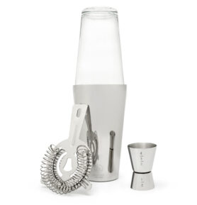 Leopold Vienna Boston šejkr 4 dílná sada (šejkr, sítko, odměrka, lžíce)