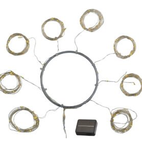 Sirius Solární LED světelný řetěz Knirke Parasol, 8x2m+2m, 128L