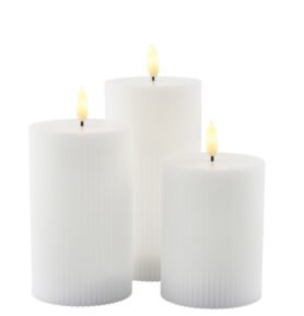 Sirius Sada dobíjecích LED svíček Smilla White (3 ks)