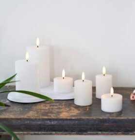 Sirius Dobíjecí LED svíčka Sille, Ø7,5x10cm