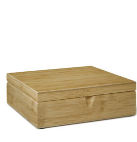 Bredemeijer Krabička na čaj Bamboo, 6 přihrádek velká bez okénka