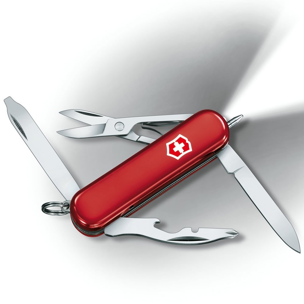 VICTORINOX nůž kapesní MIDNITE MANAGER svítící 58mm ČERVENÝ