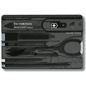 VICTORINOX karta SwissCard CLASSIC ČERNÁ transparentní