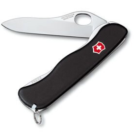 VICTORINOX nůž kapesní SENTINEL s klipem rovné ostří 111mm ČERNÝ