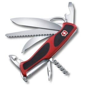 VICTORINOX nůž kapesní RangerGrip 57 HUNTER 130mm ČERVENÝ
