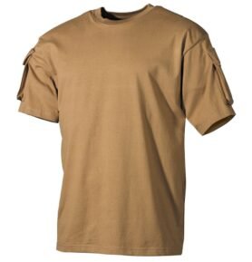 Triko taktické rukáv VELCRO panel s kapsou COYOTE vel. L