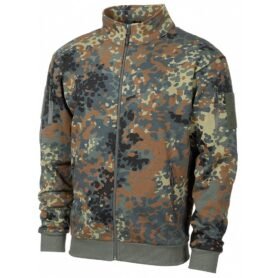 Mikina za zip TACTICAL maskáčová FLECKTARN vel. XXL