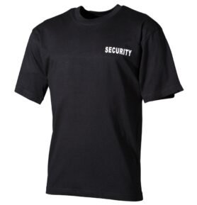 Triko SECURITY krátký rukáv ČERNÉ vel. L