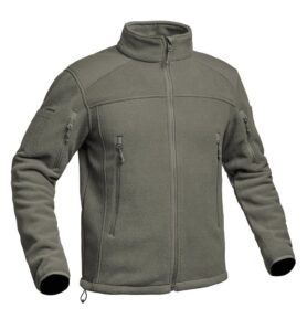 Bunda s kapucí FIGHTER Polar Fleece ZELENÁ vel. XXL