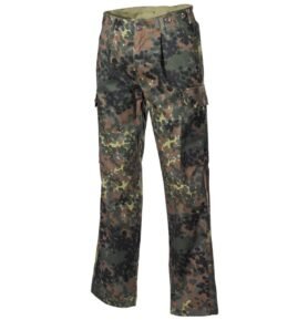 Kalhoty polní BW TL německé maskovaní FLECKTARN 5 barev vel. 10