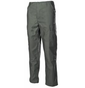 Kalhoty US střih BDU prošité ZELENÉ vel. M