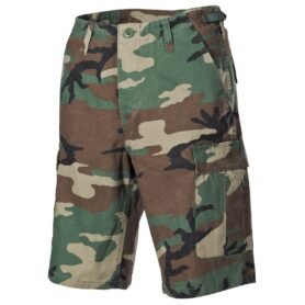 Kraťasy US střih BDU rip-stop seprané WOODLAND vel. XL