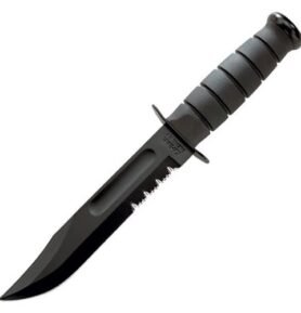 KA-BAR nůž FIGHTING/UTILITY ozubené ostří ČERNÝ