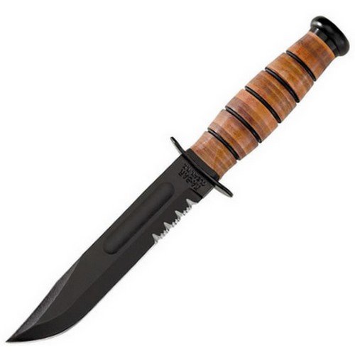 KA-BAR nůž U.S.M.C. ozubené ostří ČERNÝ