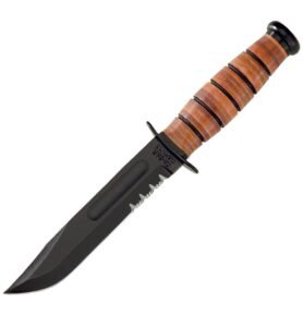 KA-BAR nůž U.S.ARMY ozubené ostří ČERNÝ