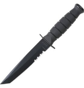 KA-BAR nůž FIGHTING/UTILITY TANTO ozubené ostří ČERNÝ