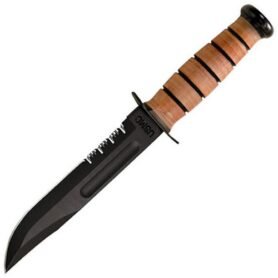 KA-BAR nůž USMC ozubený ČERNÝ