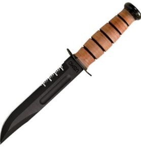 KA-BAR nůž USMC ozubený ČERNÝ
