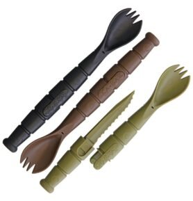 KA-BAR lžíce TACTICAL včetně nože TMAVÉ 3 kusy