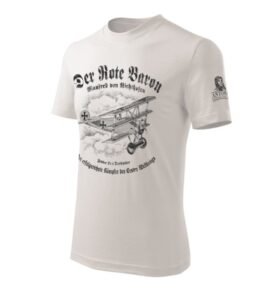 Triko trojplošník FOKKER DR.1 DREIDECKER BÍLÉ vel. L