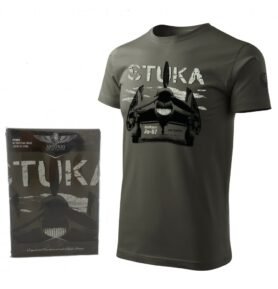 Triko Junkers Ju-87 STUKA ŠEDOZELENÉ vel. XXL