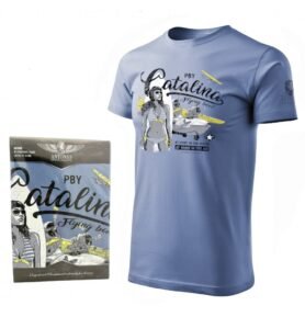 Triko létající loď PBY CATALINA MODRÉ vel. XL