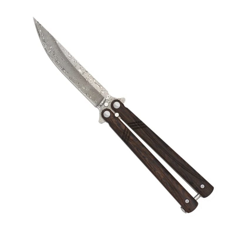 Albainox nůž motýlek FINE damašková čepel