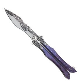 Albainox nůž motýlek purple 3D balisong