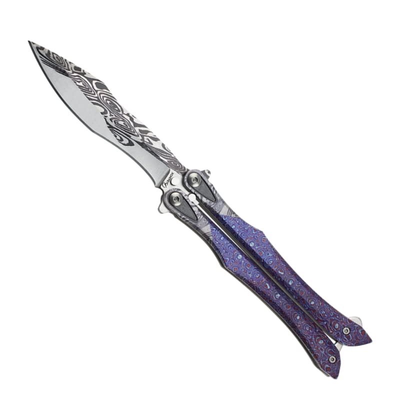 Albainox nůž motýlek purple 3D balisong