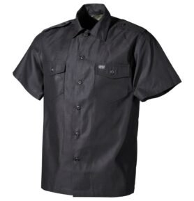 Košile US krátký rukáv ČERNÁ vel. M