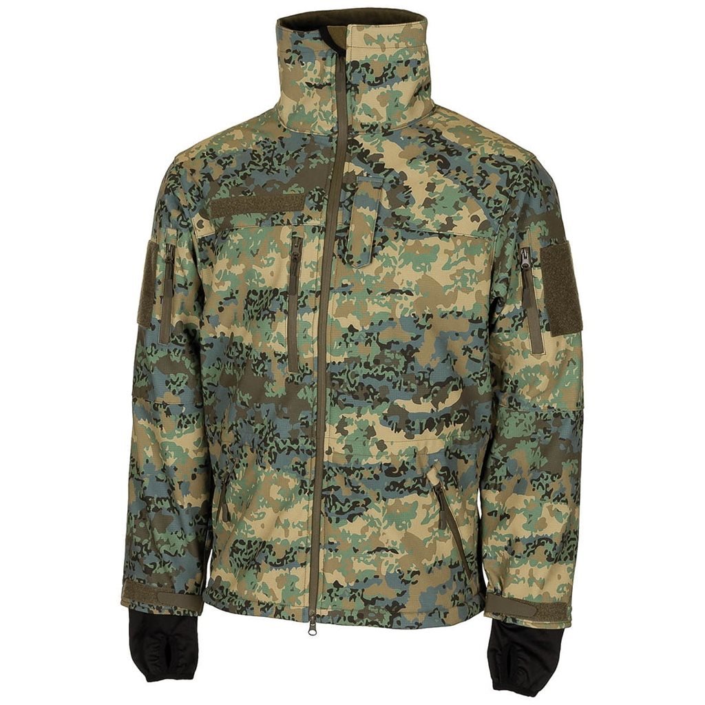 Bunda softshell HIGH DEFENCE rakouské maskování 03-Tarnanzug vel. XXL