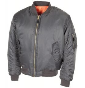 Bunda BOMBER US MA1 ŠEDÁ vel. M