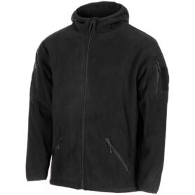 Mikina FLEECE na zip s kapucí TACTICAL ČERNÁ vel. XXL
