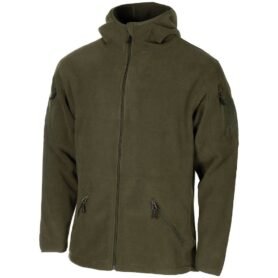 Mikina FLEECE na zip s kapucí TACTICAL ZELENÁ vel. XXL