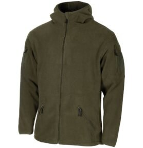 Mikina FLEECE na zip s kapucí TACTICAL ZELENÁ vel. 3XL