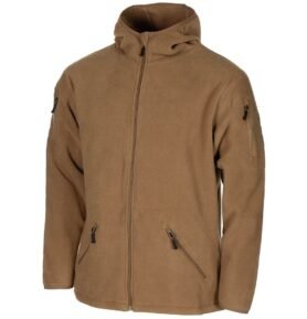 Mikina FLEECE na zip s kapucí TACTICAL COYOTE vel. XXL