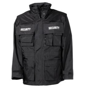 Bunda SECURITY nepromokavá ČERNÁ vel. 3XL