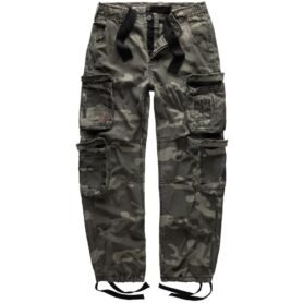 Kalhoty AIRBORNE VINTAGE BLACK CAMO vel. XL