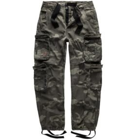 Kalhoty AIRBORNE VINTAGE BLACK CAMO vel. XL