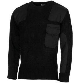 Svetr BW s náprsní kapsou ACRYL ČERNÝ vel. 54
