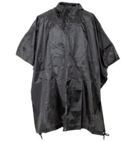 MFH pončo US rip-stop 144x223 cm ČERNÉ