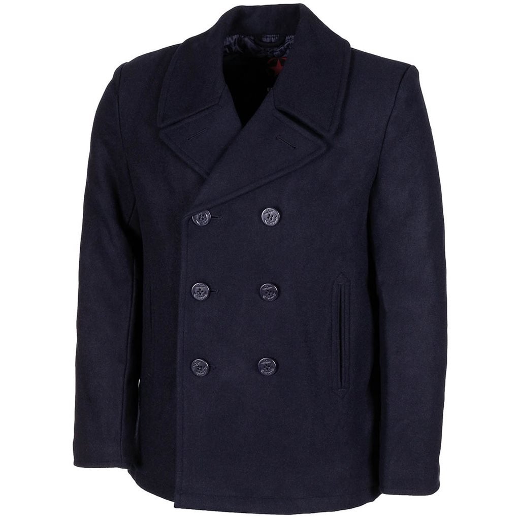 Kabát US Pea Coat MODRÝ vel. XL