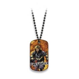 Albainox známka identifikační FIRE FIGHTER s řetízkem